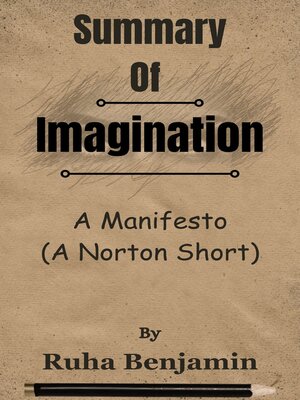 cover image of Summary of Imagination a Manifesto (A Norton Short)  by  Ruha Benjamin
